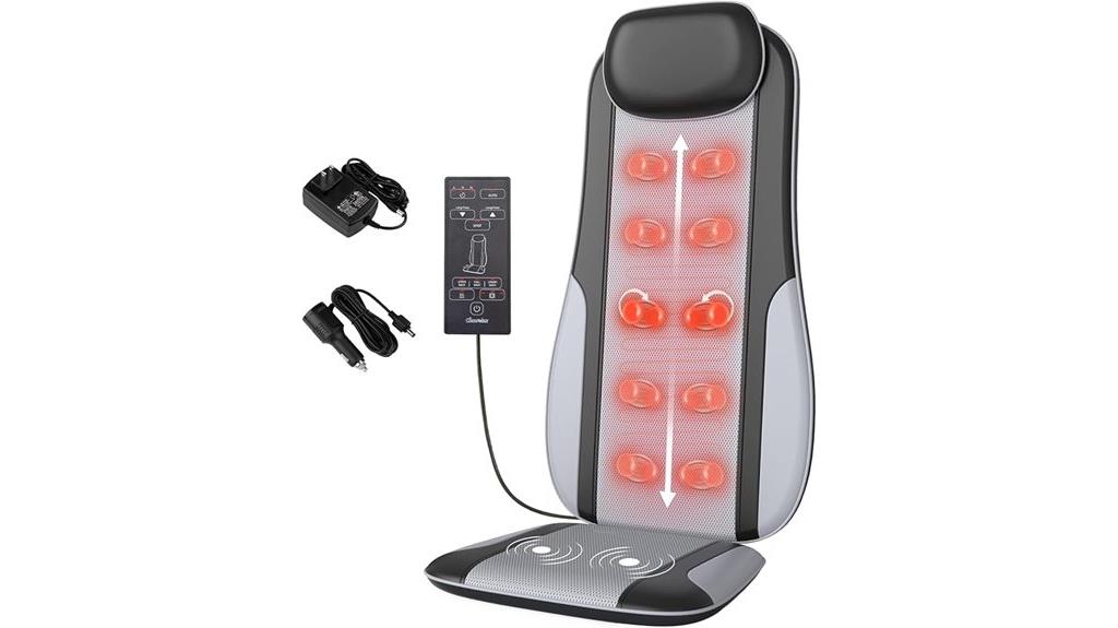 heated kneading back massager