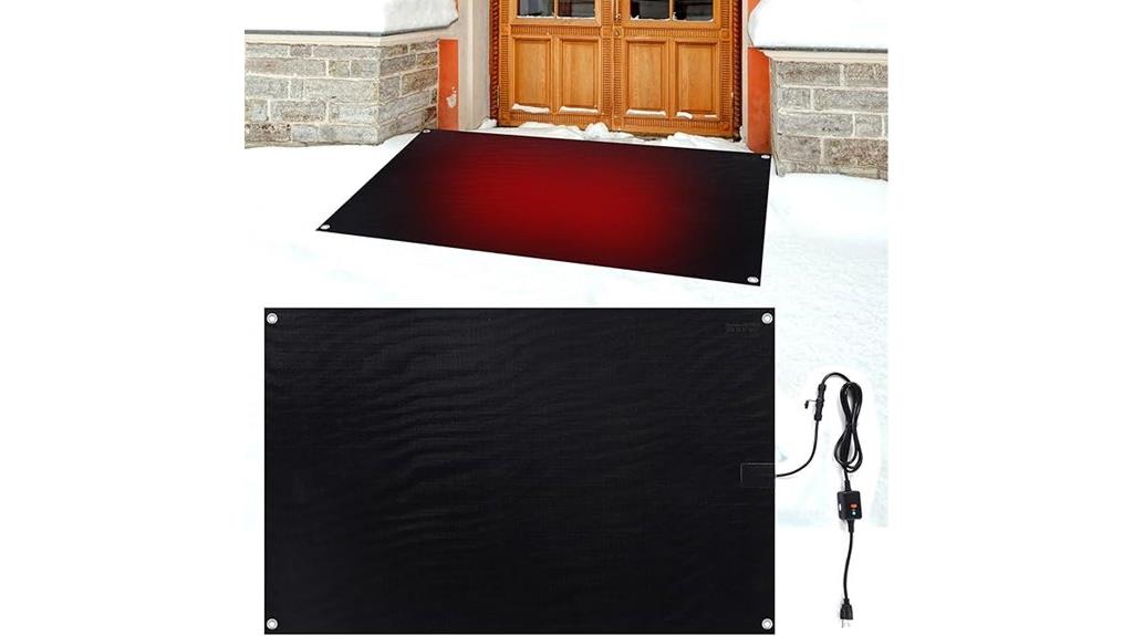 heated snow melting mats