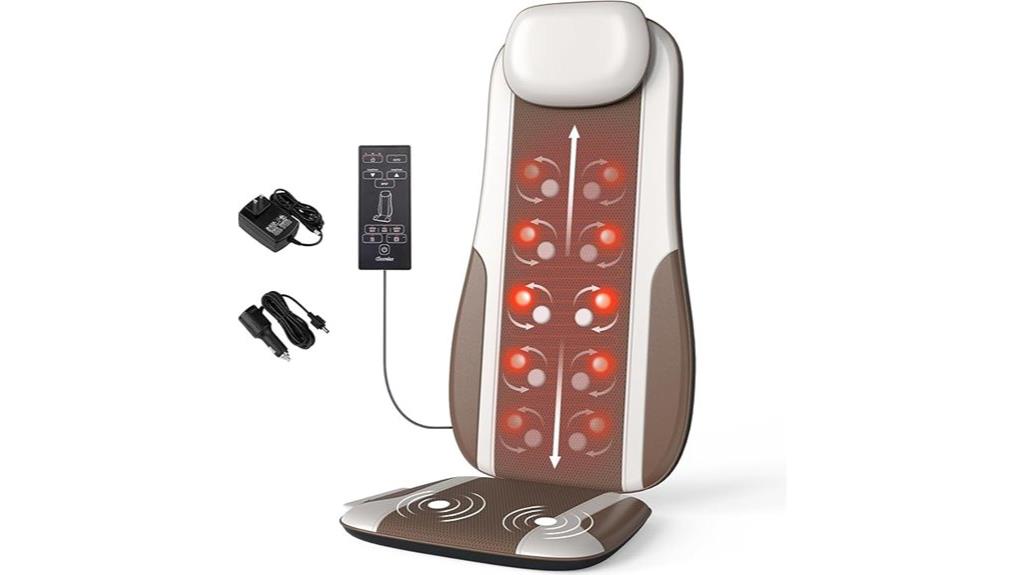 heated vibration back massager