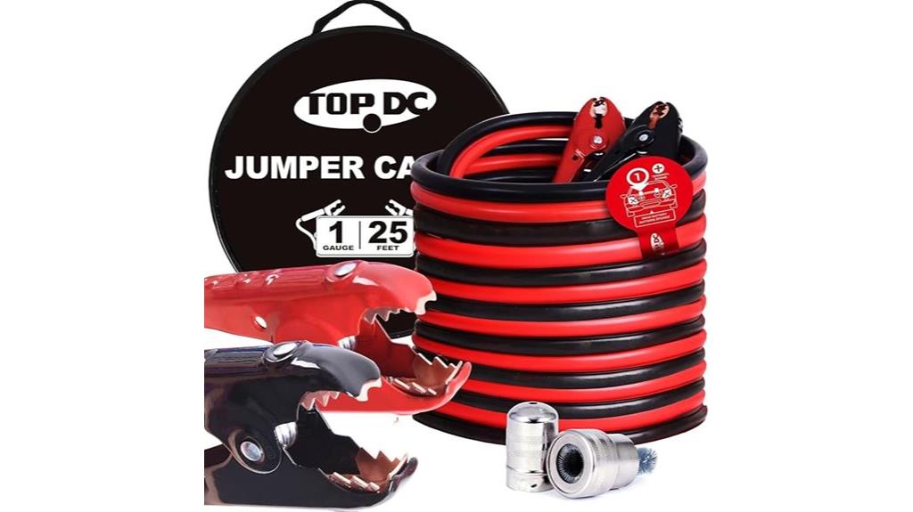 heavy duty 1 gauge jumper cables