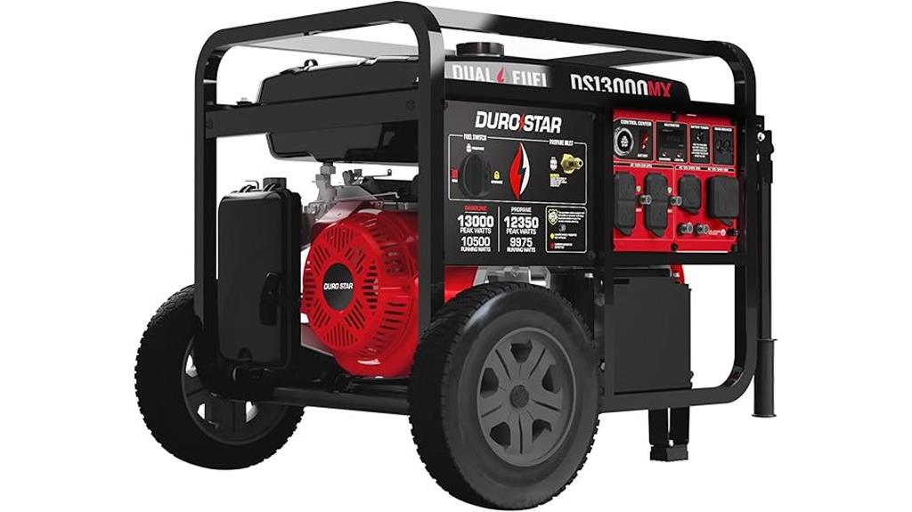 heavy duty dual fuel generator