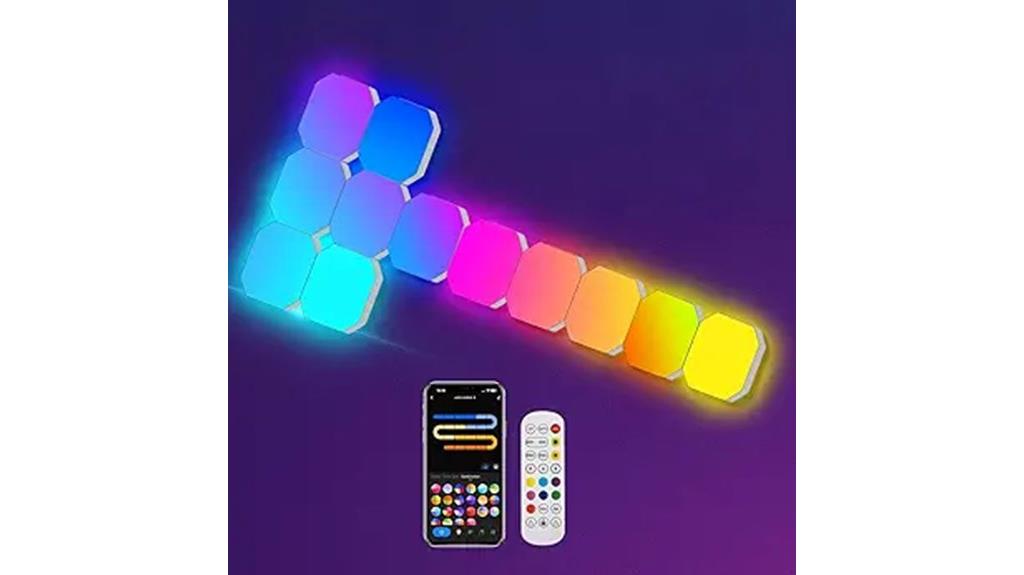 hexagon rgb gaming lights