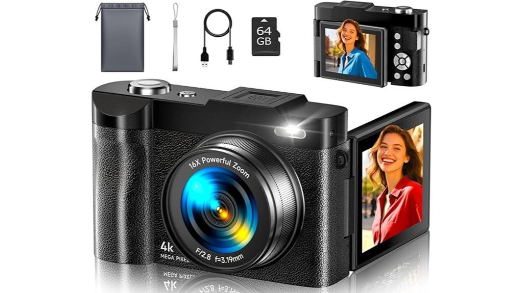 high resolution vlogging camera