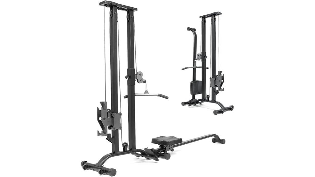 home gym with 330 lb plates