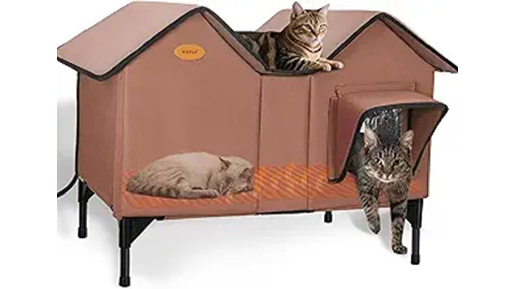 insulated outdoor winter cat house