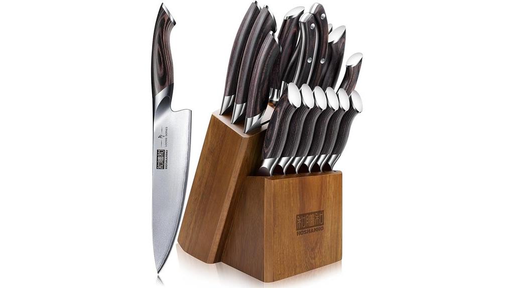 japanese knife set with sharpener