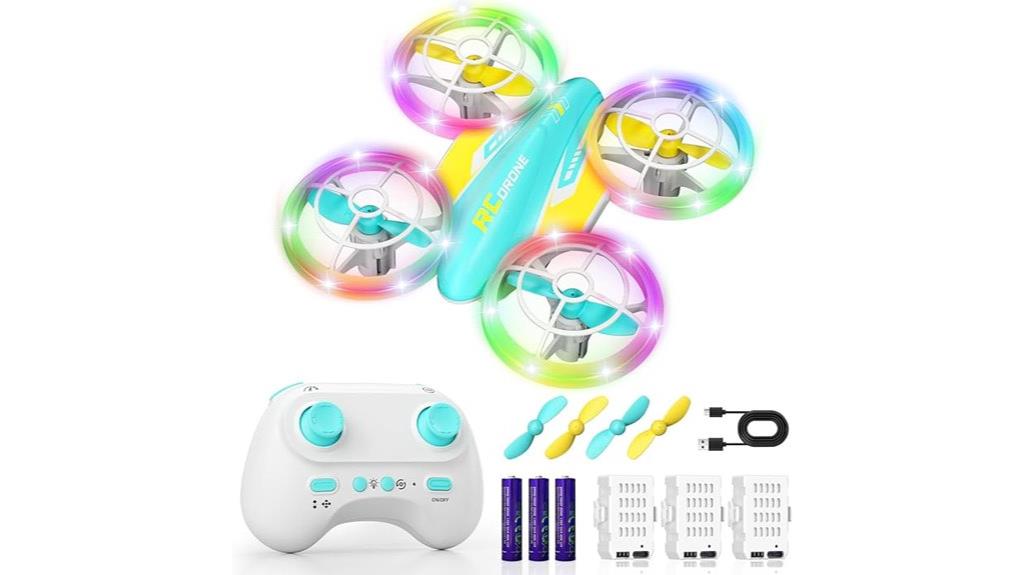 kids led rc drone