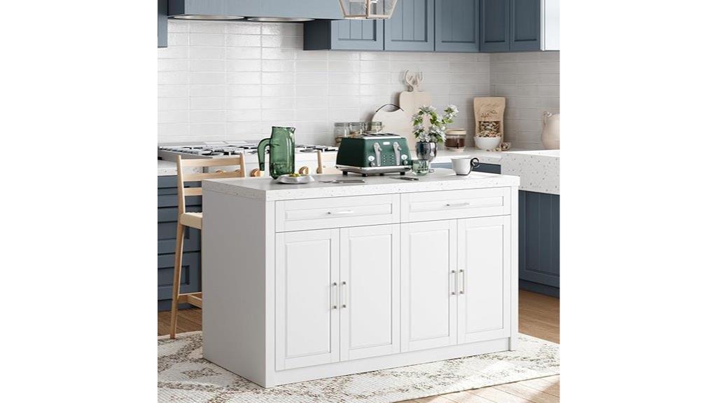 kitchen island with charging