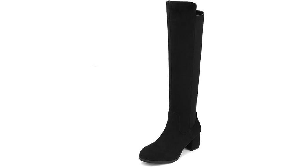 knee high stretchy fashion boots