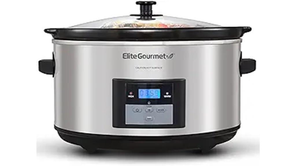 large digital slow cooker