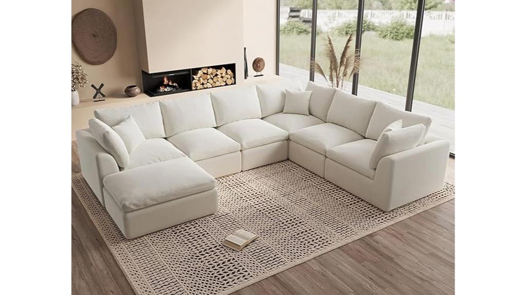 large modular cloud sofa