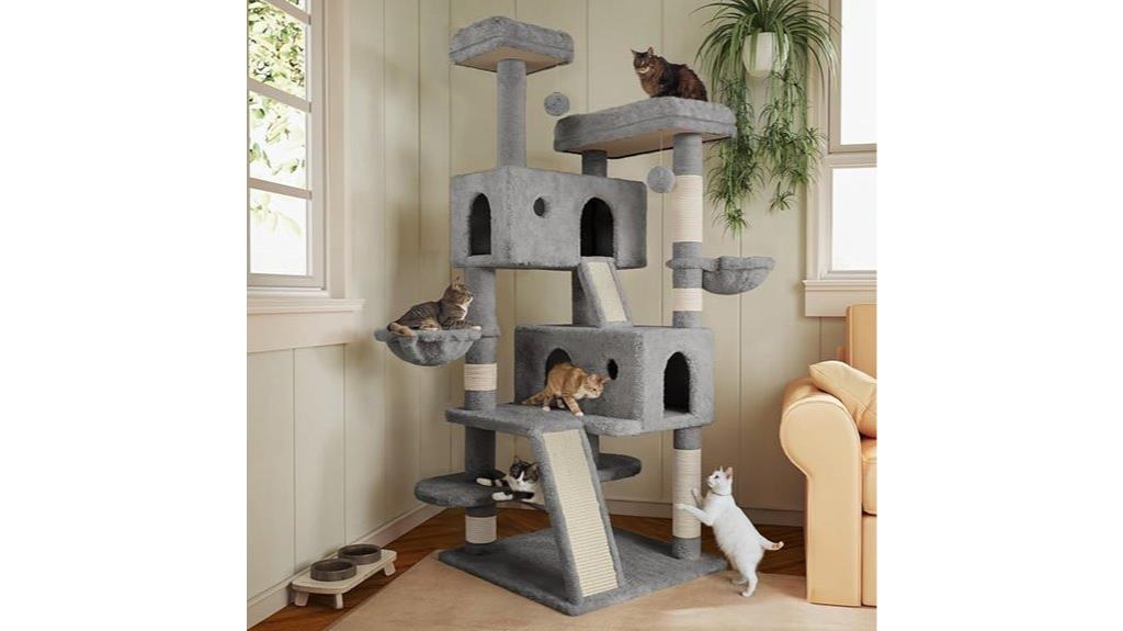 large multi level cat tree