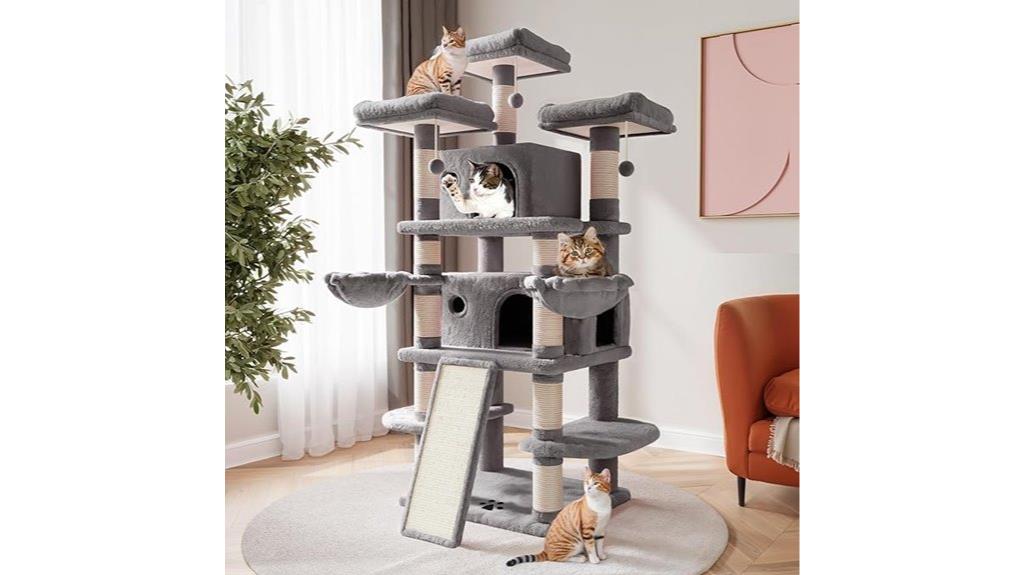 large multi level cat tree