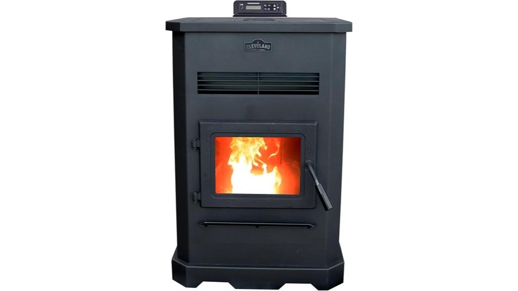 large pellet stove capacity
