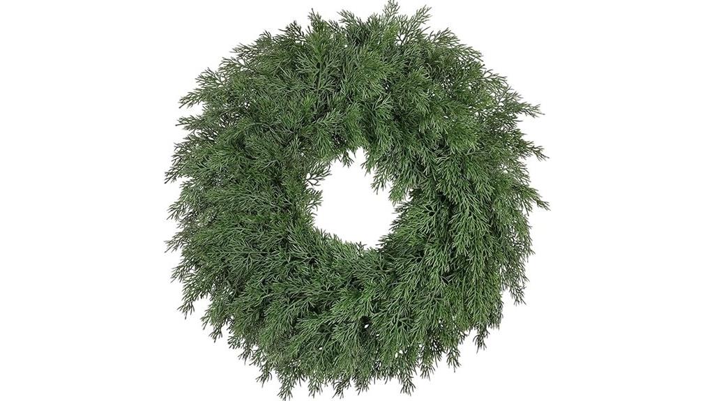 large realistic pine wreath