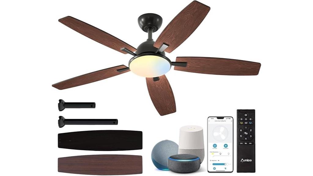 large smart ceiling fan