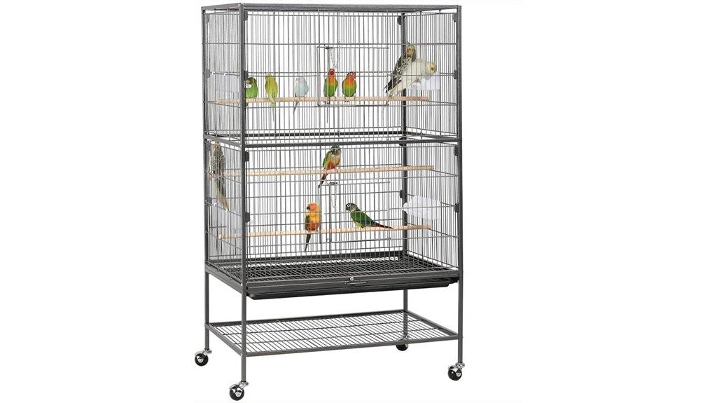 large wrought steel bird cage