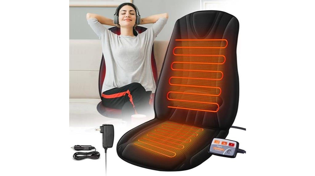 larger heated seat cover