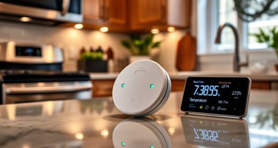 leak detectors with temperature alerts