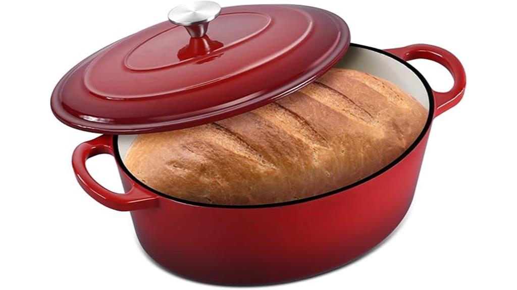 leonyo 7qt enameled dutch oven