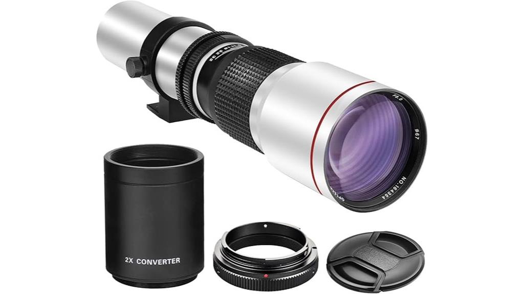 long range manual telephoto lens