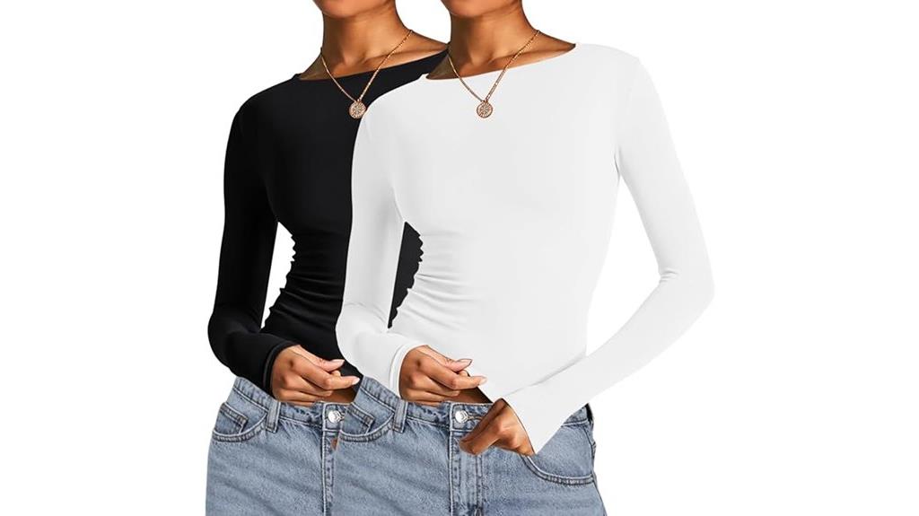 long sleeve crop tops