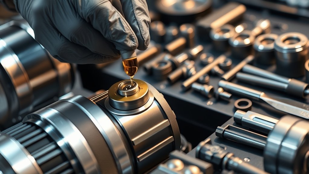 lubricate vacuum motor regularly