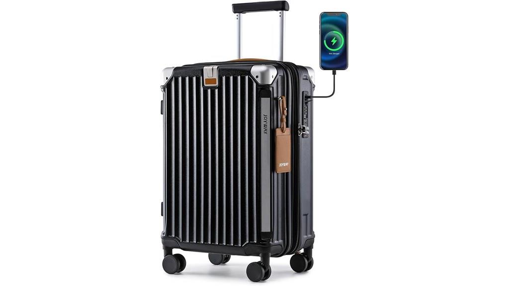 luggage with usb lock