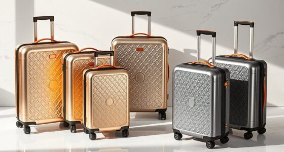 luxury durable travel luggage