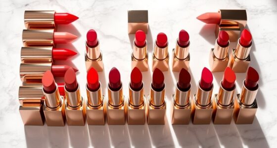 luxury lipstick collection showcase