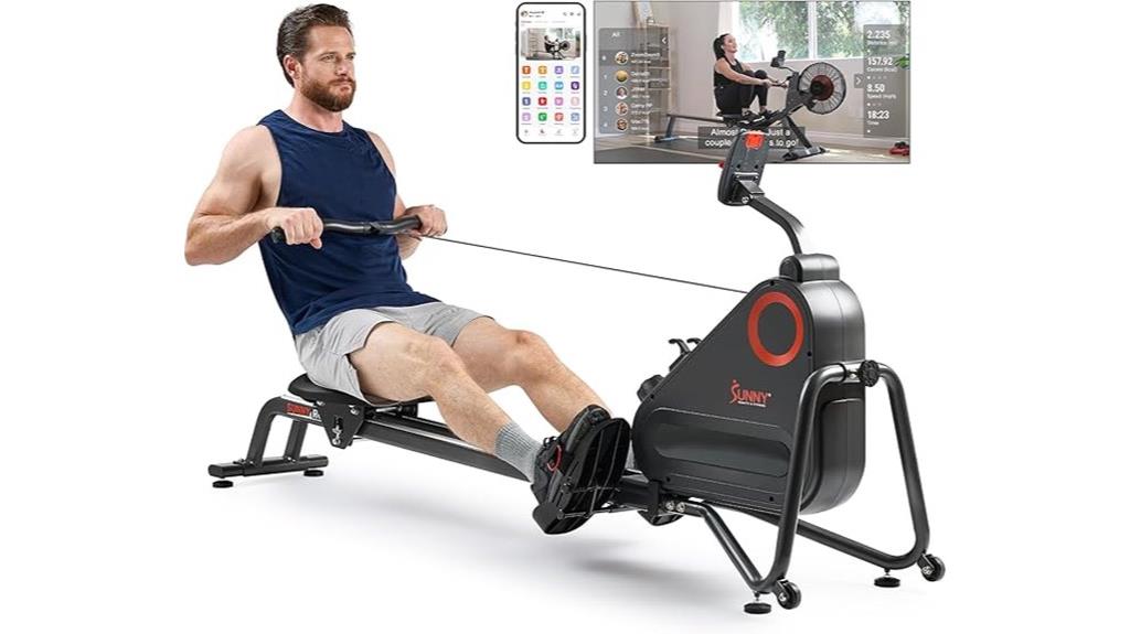 magnetic rowing machine for home