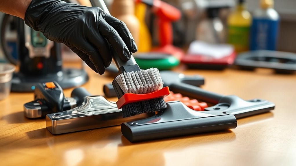 maintain vacuum attachments regularly