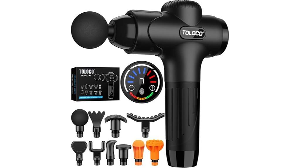 massage gun with attachments