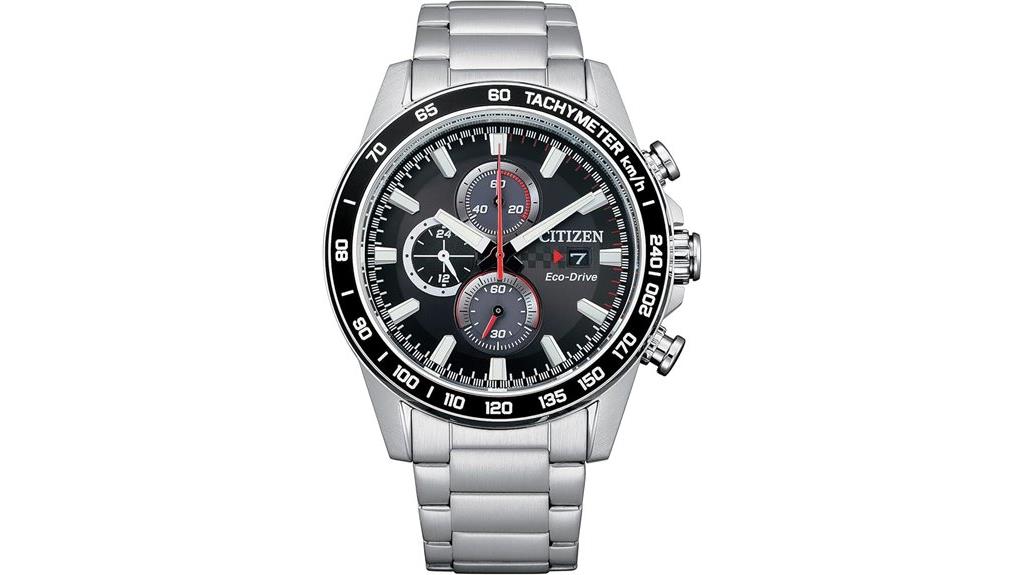 men s eco drive chronograph watch