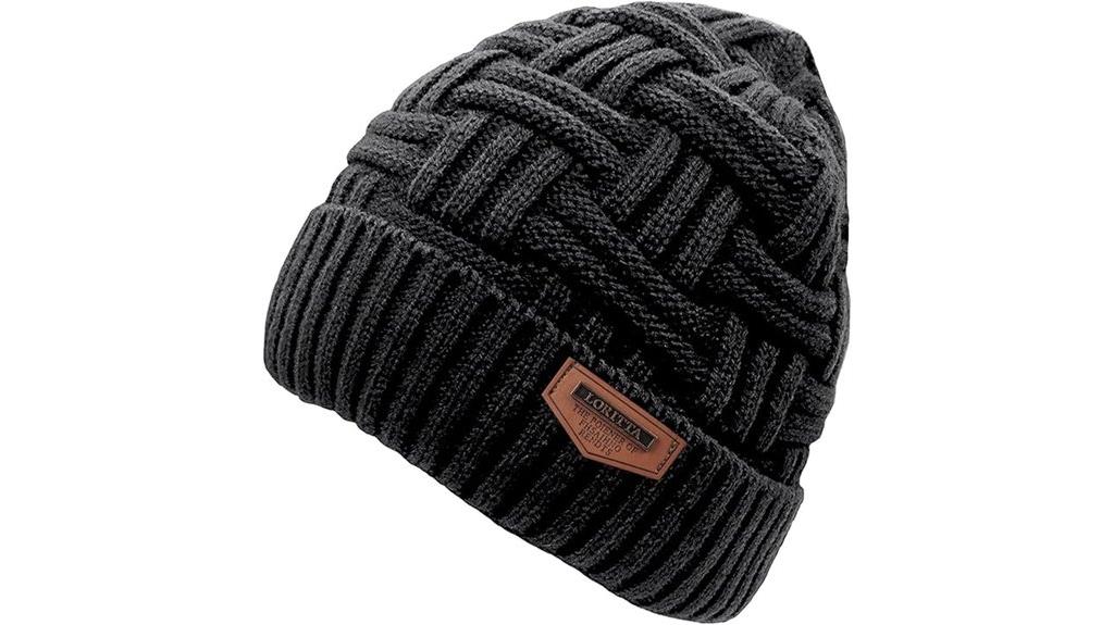 men s winter knit beanie