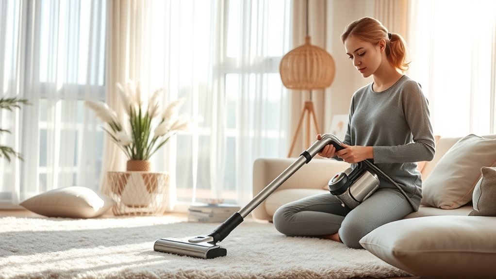 mindful vacuuming promotes well being