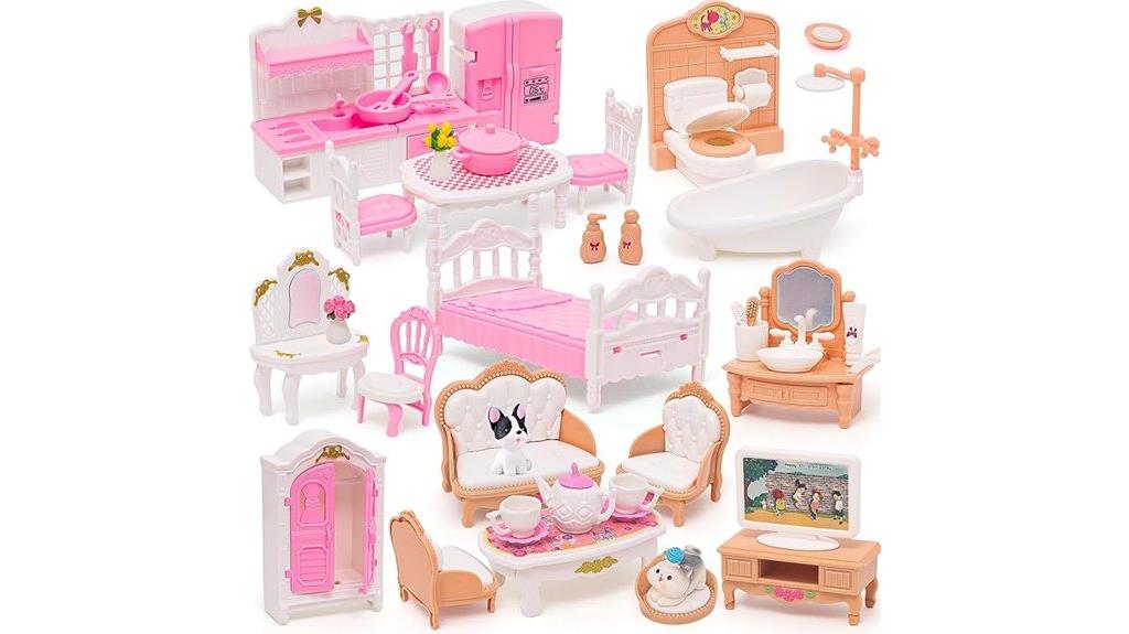 mini dollhouse furniture set