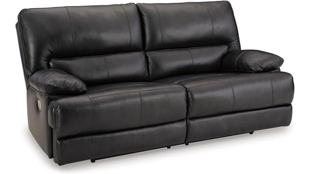 modern leather sofa with usb