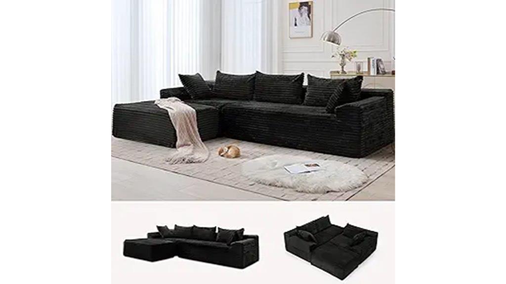 modular l shape couch