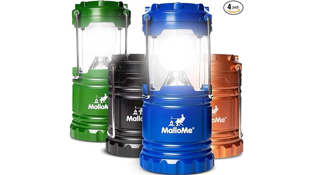 multicolor camping lantern set