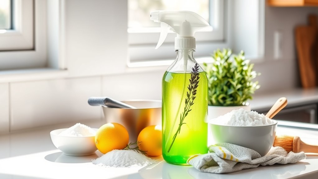 natural cleaning reduces chemicals