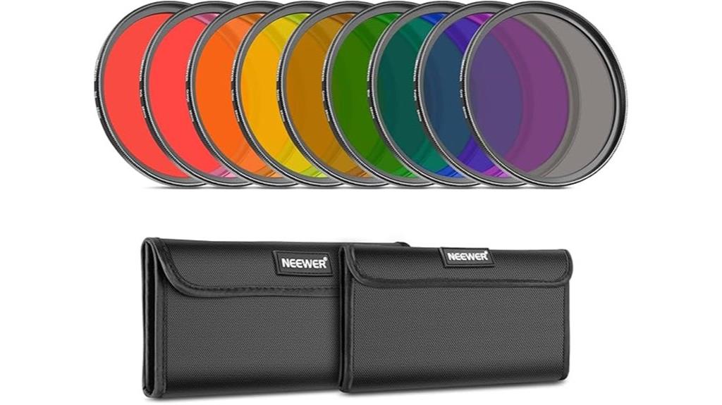 nine color lens filters