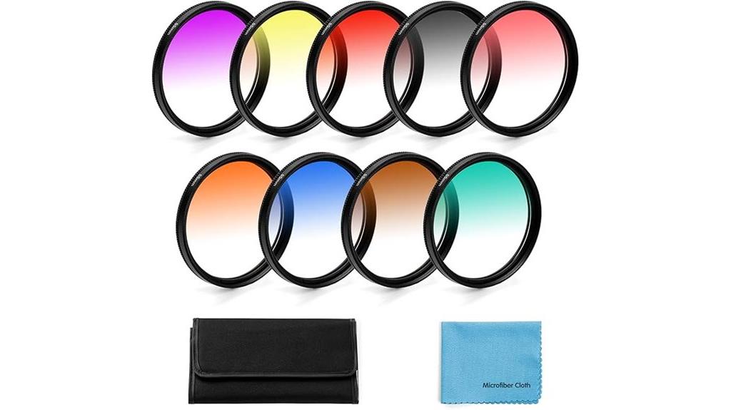 nine piece color filter kit