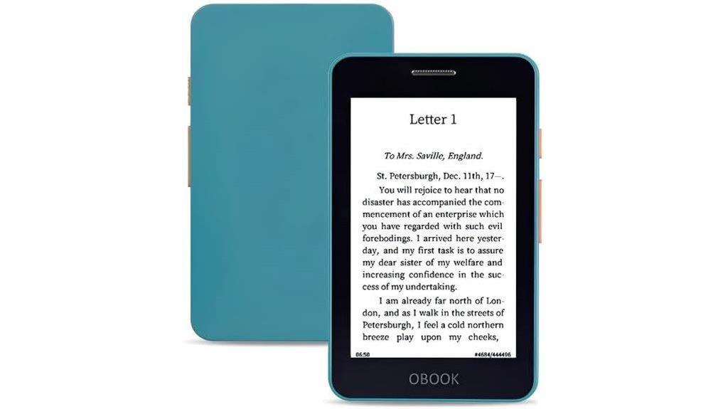 obook5 ereader 4 26 display