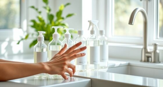 opt for scent free cleaners