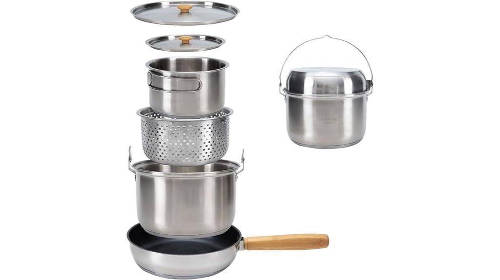 outdoor camping cookware set