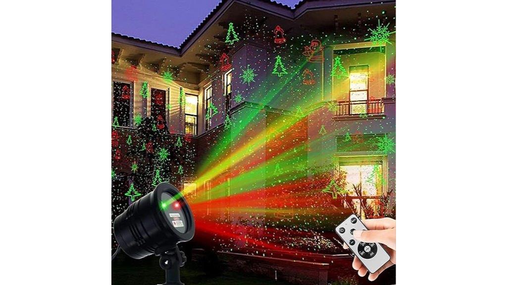 outdoor christmas laser lights