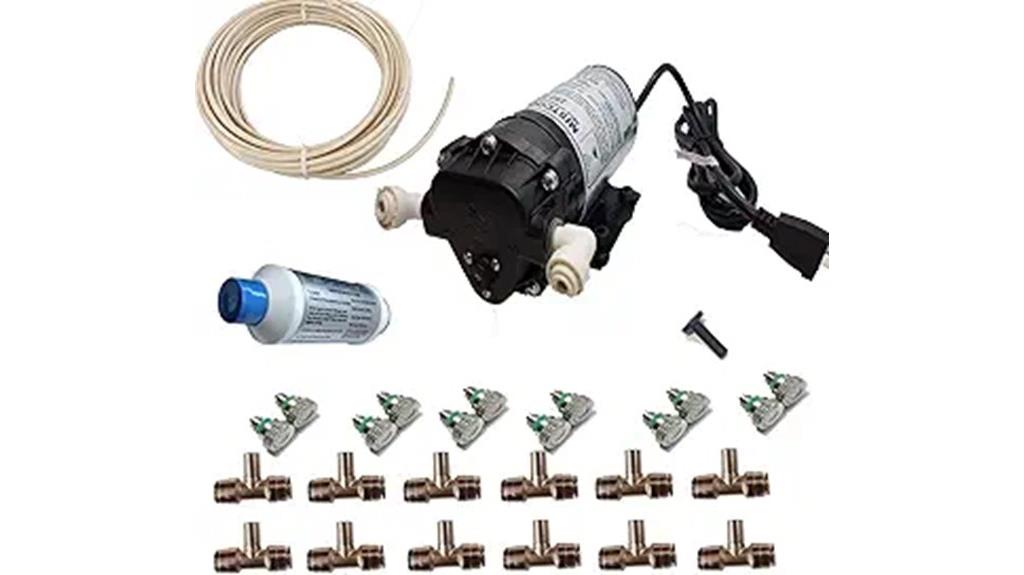 patio misting with pump