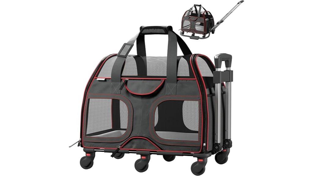 pet carrier with wheels