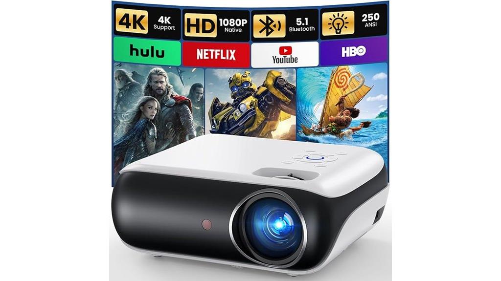 portable 1080p bluetooth projector